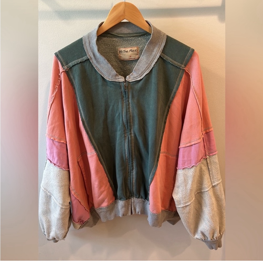 NWOT Free People Starburst Bomber - Picture 2 of 3